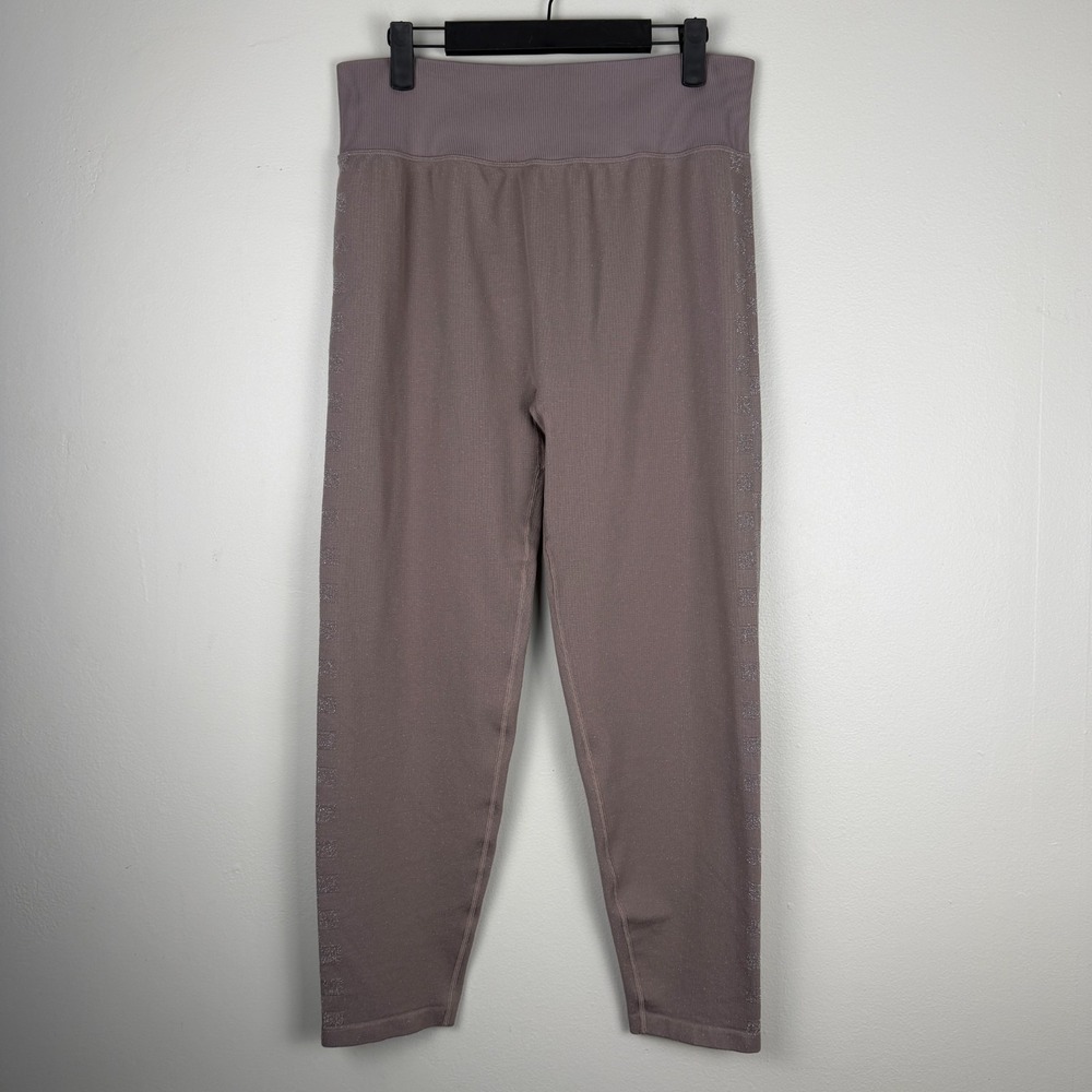 PINK Victoria's Secret Leggings Womens 2XL Taupe High Waisted Skinny Athleisure